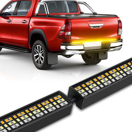 Tailgate LED light bar brake turn signal running light