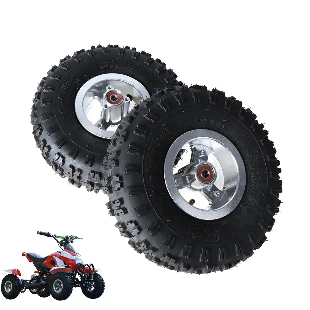 Tire tread pattern showing grip and traction
