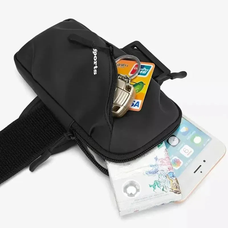 Touch-Sensitive Screen Cover Arm Bag for Easy Mobile Access While Jogging