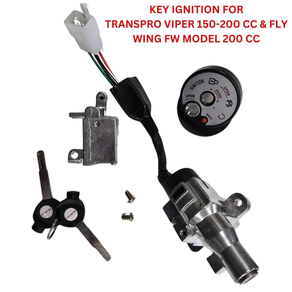 Key Ignition for Transpro Viper 150-200cc & Fly Wing FW Model Jog 200cc