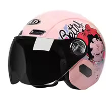 Trendy pink safety gear helmet