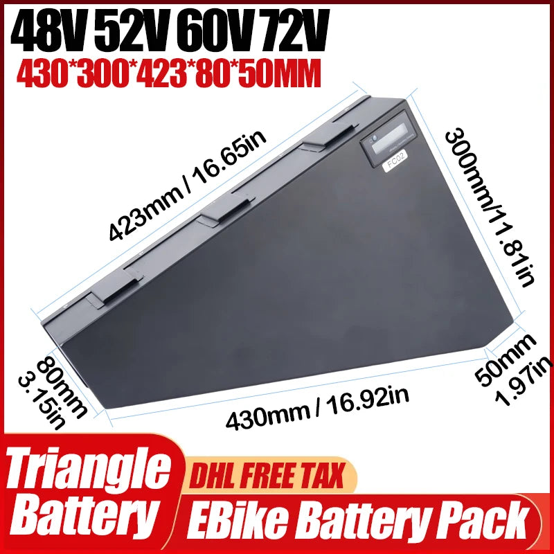 Triangle Li-Ion E-Bike Battery Pack