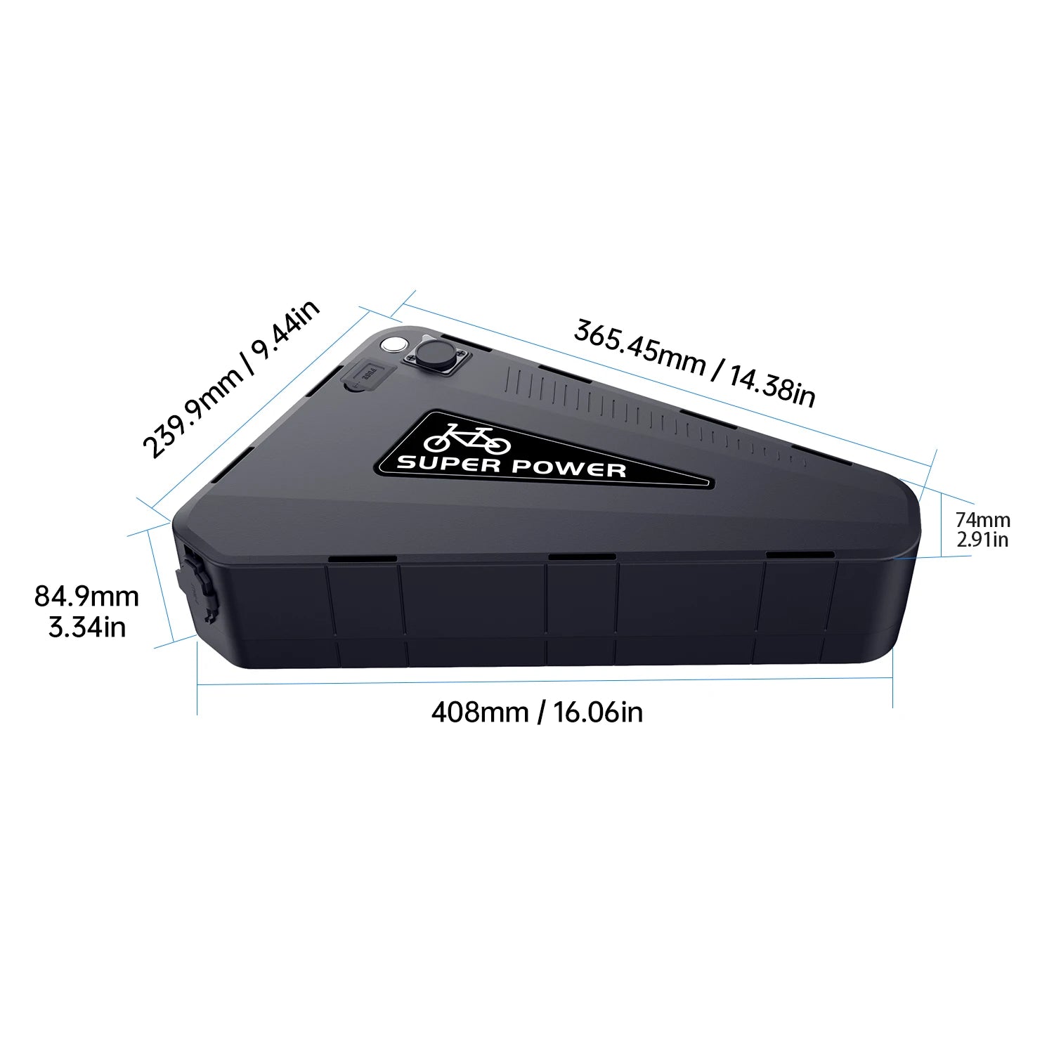 Triangle shape ebike battery design