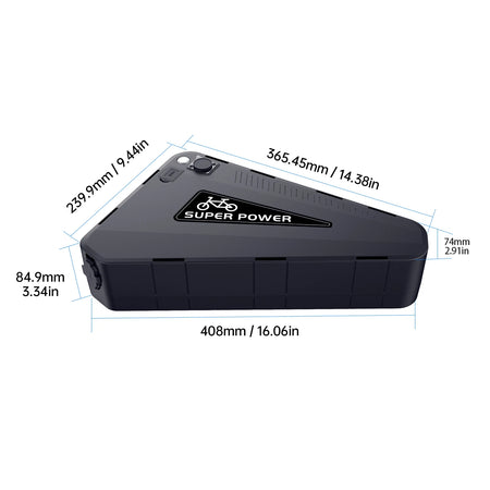 Triangle shape ebike battery design