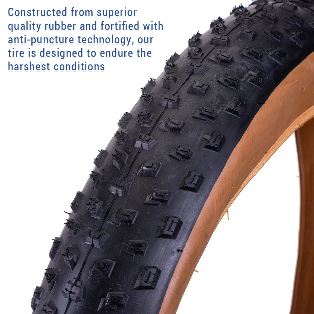   20 x 3.0 Inch Fat Bike Tire - Rubber Folding Tire