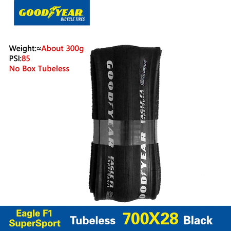   Goodyear Eagle F1 Supersport 700x28C Tubeless/Tube Road Bike Tire