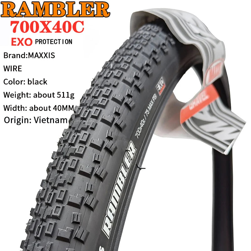   GRAVEL RAMBLER GMTB Bicycle Tire 700x40C, 700x45C, and 650x47B