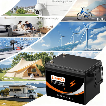 U206 12V lithium battery ox nose terminal close-up