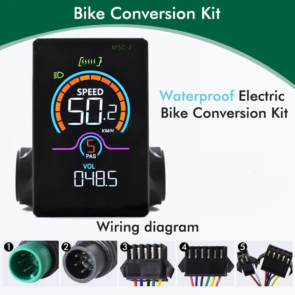 UART2 M5C-2 E-Bike Digital Color Display with USB Port