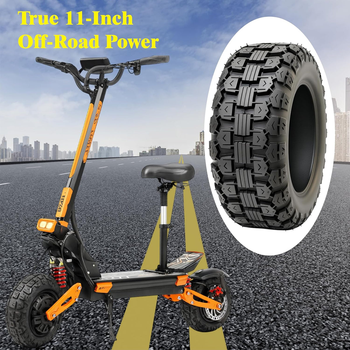 UGNE tubeless vacuum tire puncture resistant scooter tire