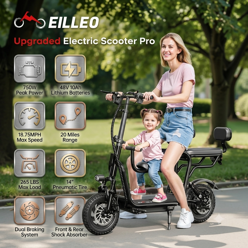UL Certified Electric Scooter Designed for Safe Urban Transportation