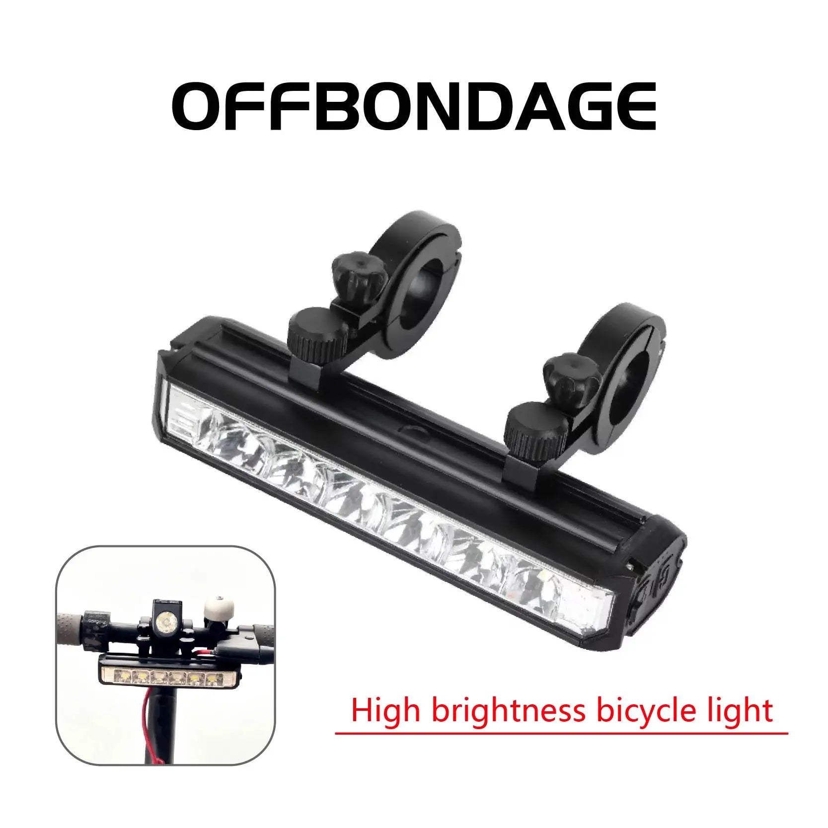 USB rechargeable scooter front flashlight