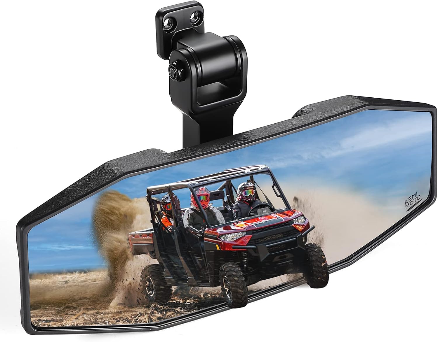 UTV rear view mirror center mount