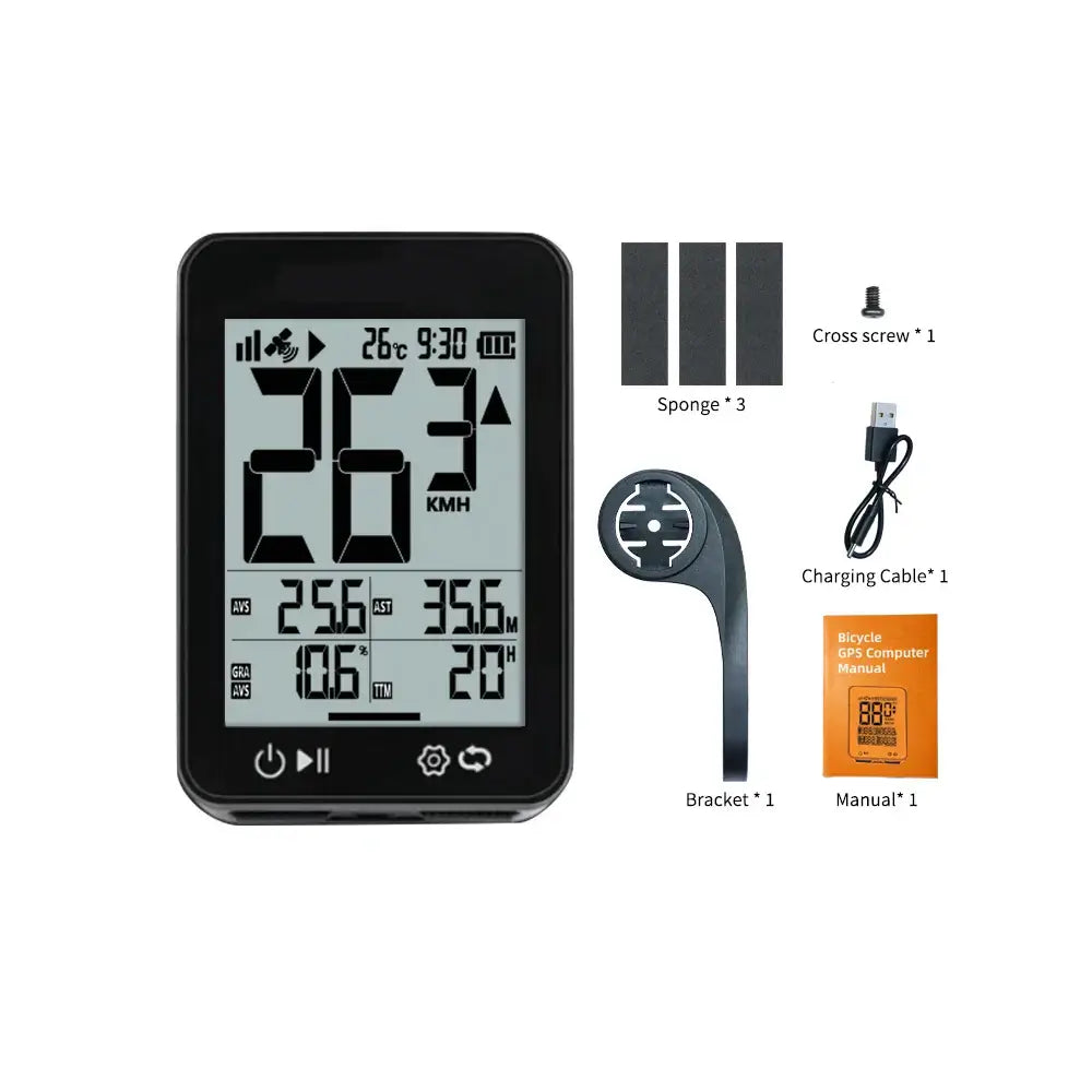 Ultra-light 50g wireless odometer for mountain and road bikes
