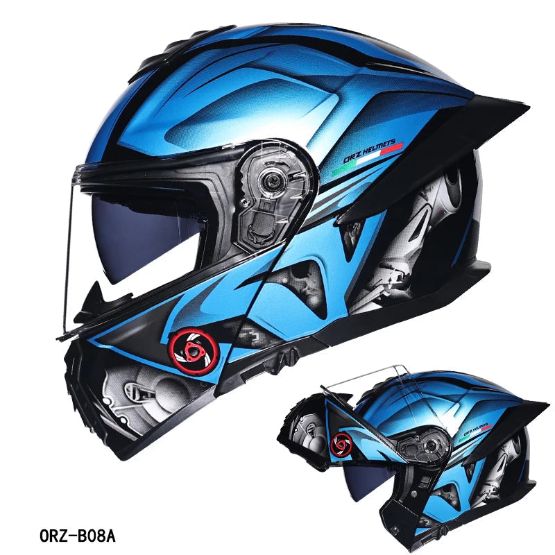 Unisex adult modular motorcycle helmet