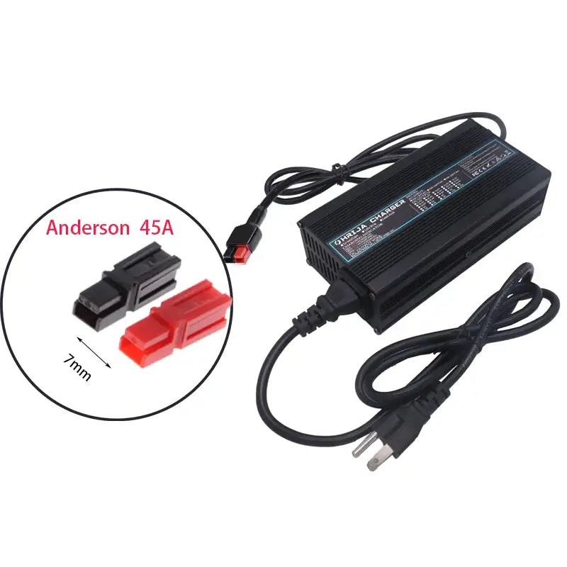 42V 10A Smart Lithium-Ion Battery Charger with Aluminum Case 37V 10S Battery for E-Bike & Balance Car