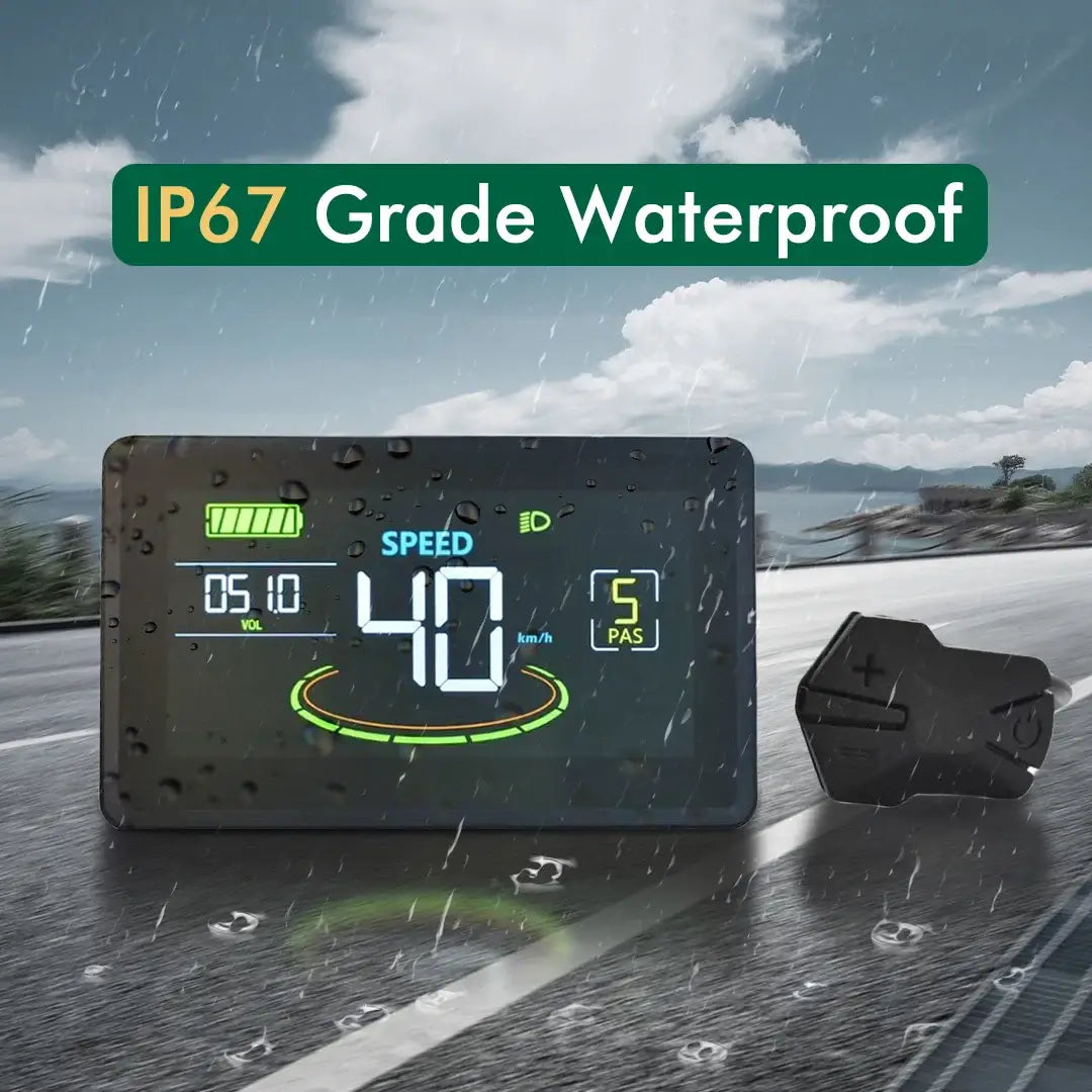 Universal 24V 36V 48V 60V Colorful LCD Instrument Panel