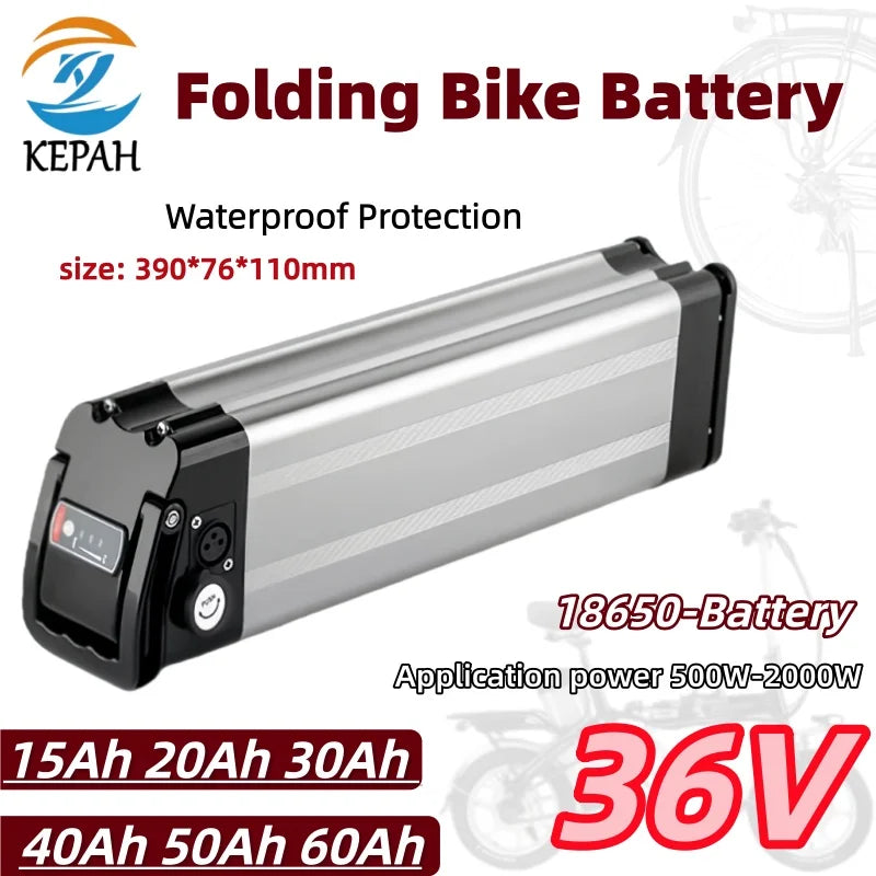 Universal 36V Silver Fish Lithium-Ion Battery