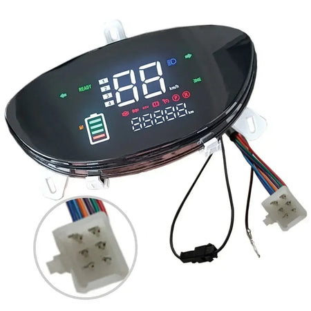 Universal 48V-72V LCD display meter for electric bikes and scooters