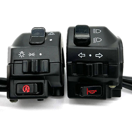 Universal 7/8 inch motorcycle handlebar switch aluminum control unit