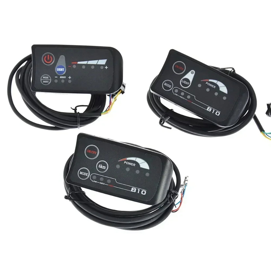 Universal 810 LED display panel for 24V 36V and 48V electric bikes