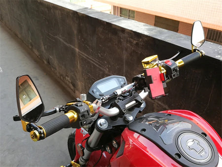 Universal CNC aluminum side mirrors for scooters and motorcycles