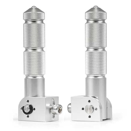 Universal aluminum footrest pedals for electric vehicles