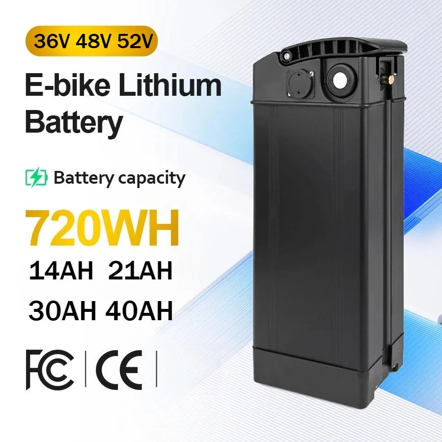 Universal electric bicycle lithium battery charger port
