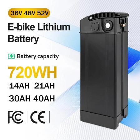 Universal electric bicycle lithium battery charger port