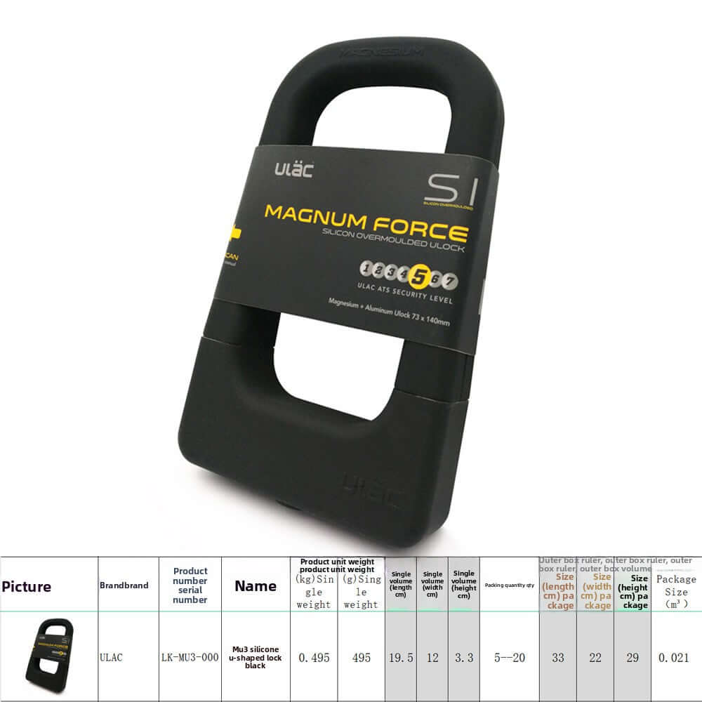 Universal fit bike lock for MTB road and commuter bikes