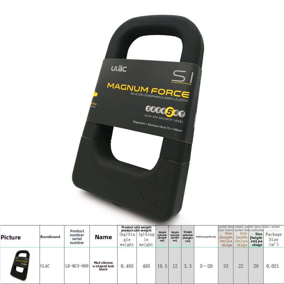 Universal fit bike lock for MTB road and commuter bikes