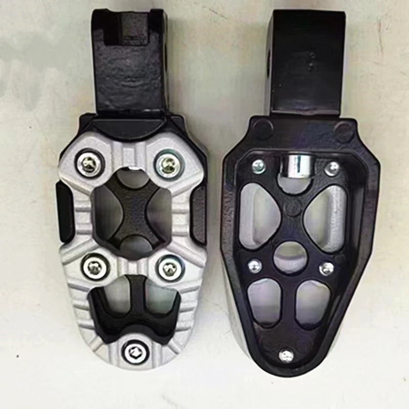 Universal fit motorcycle and scooter foot pegs