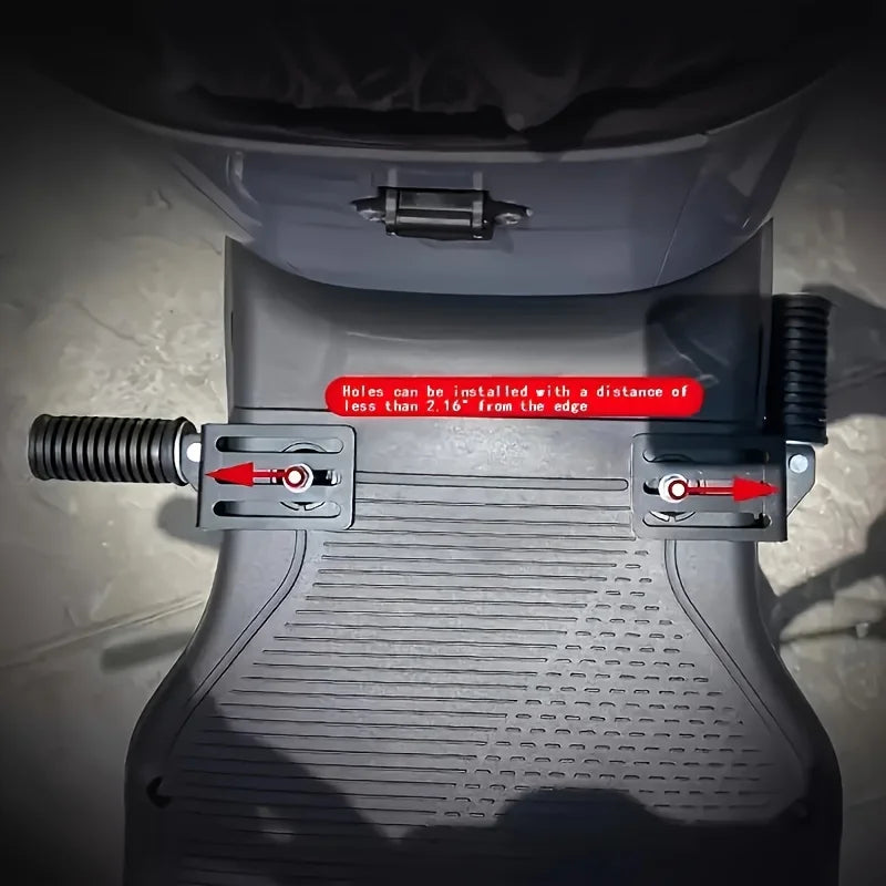 Universal foldable motorcycle footrest pedals