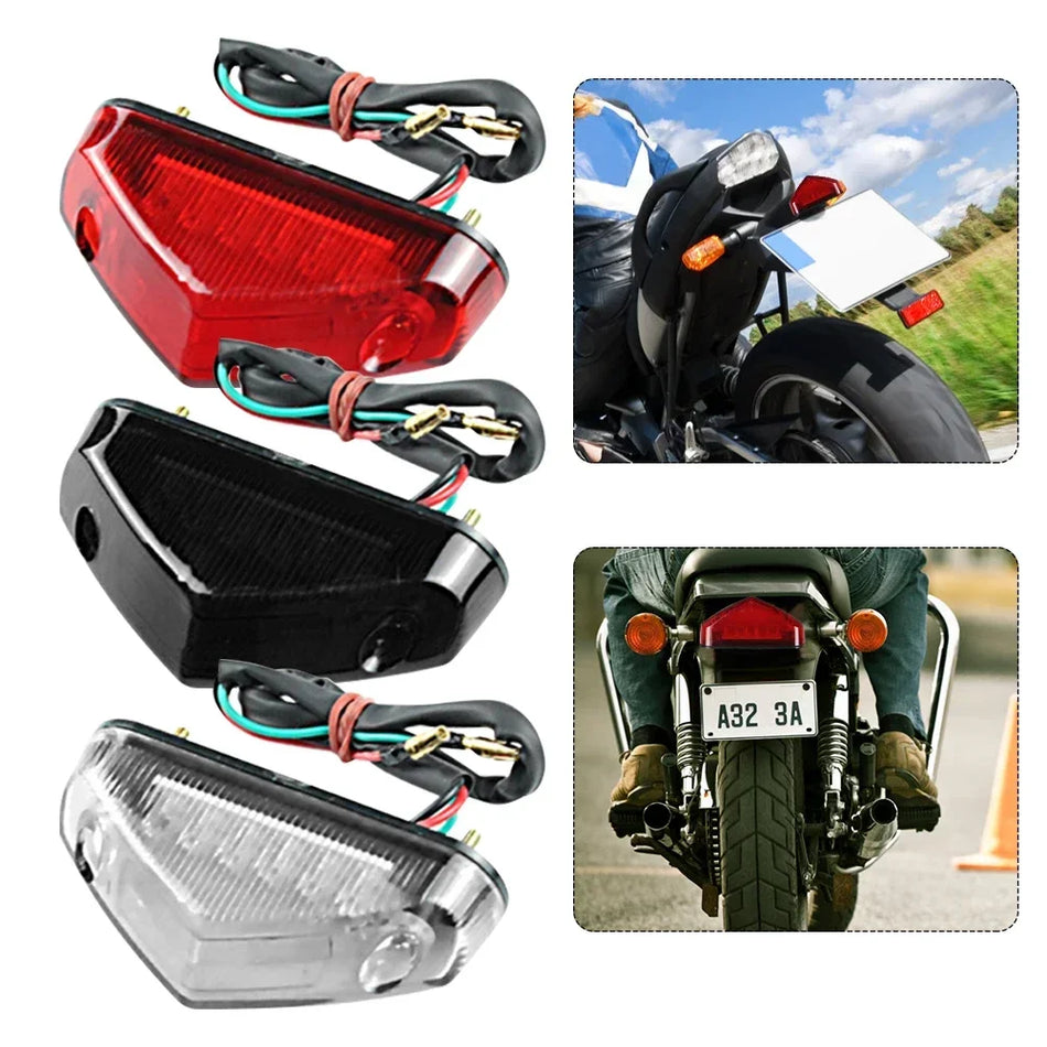 Universal motorcycle LED brake tail light