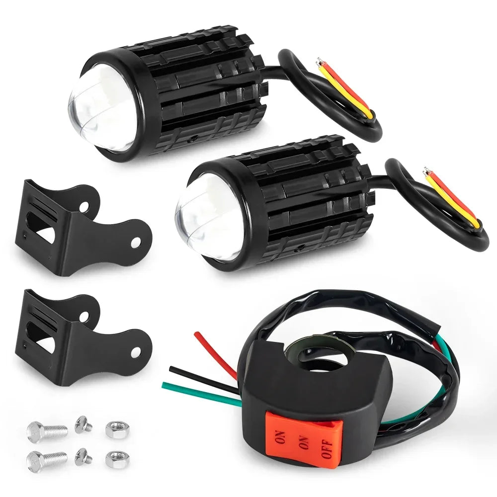 Universal motorcycle LED headlight for various bikes and ATVs