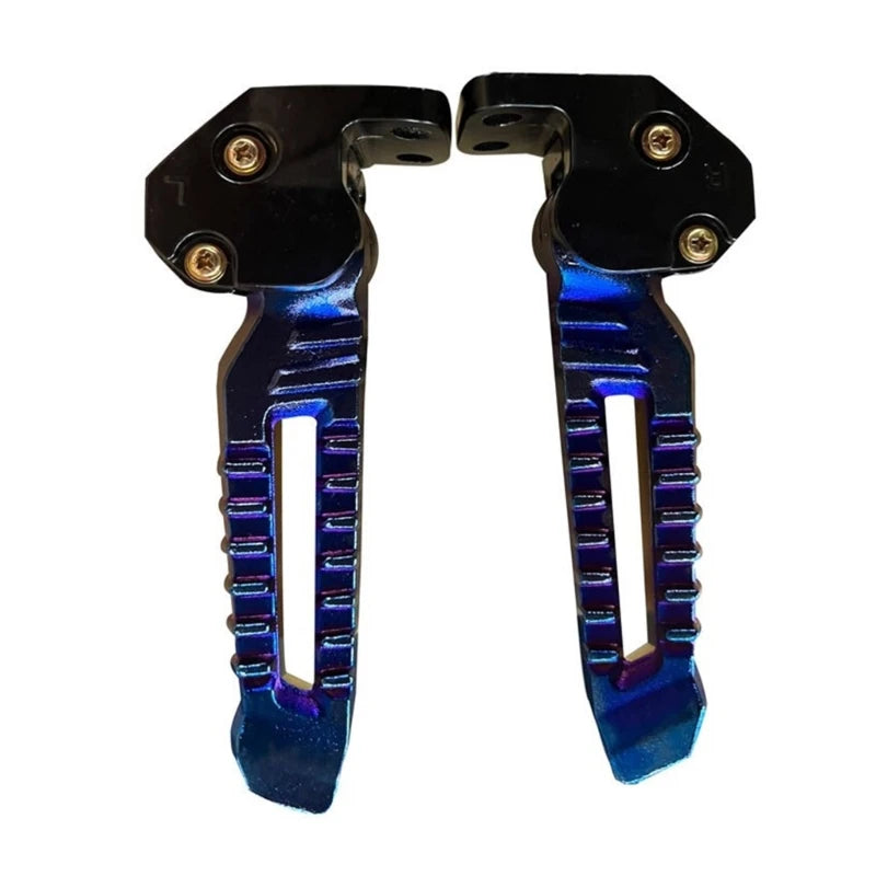 Universal motorcycle foot pegs lightweight aluminum construction