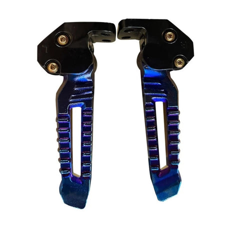 Universal motorcycle foot pegs lightweight aluminum construction