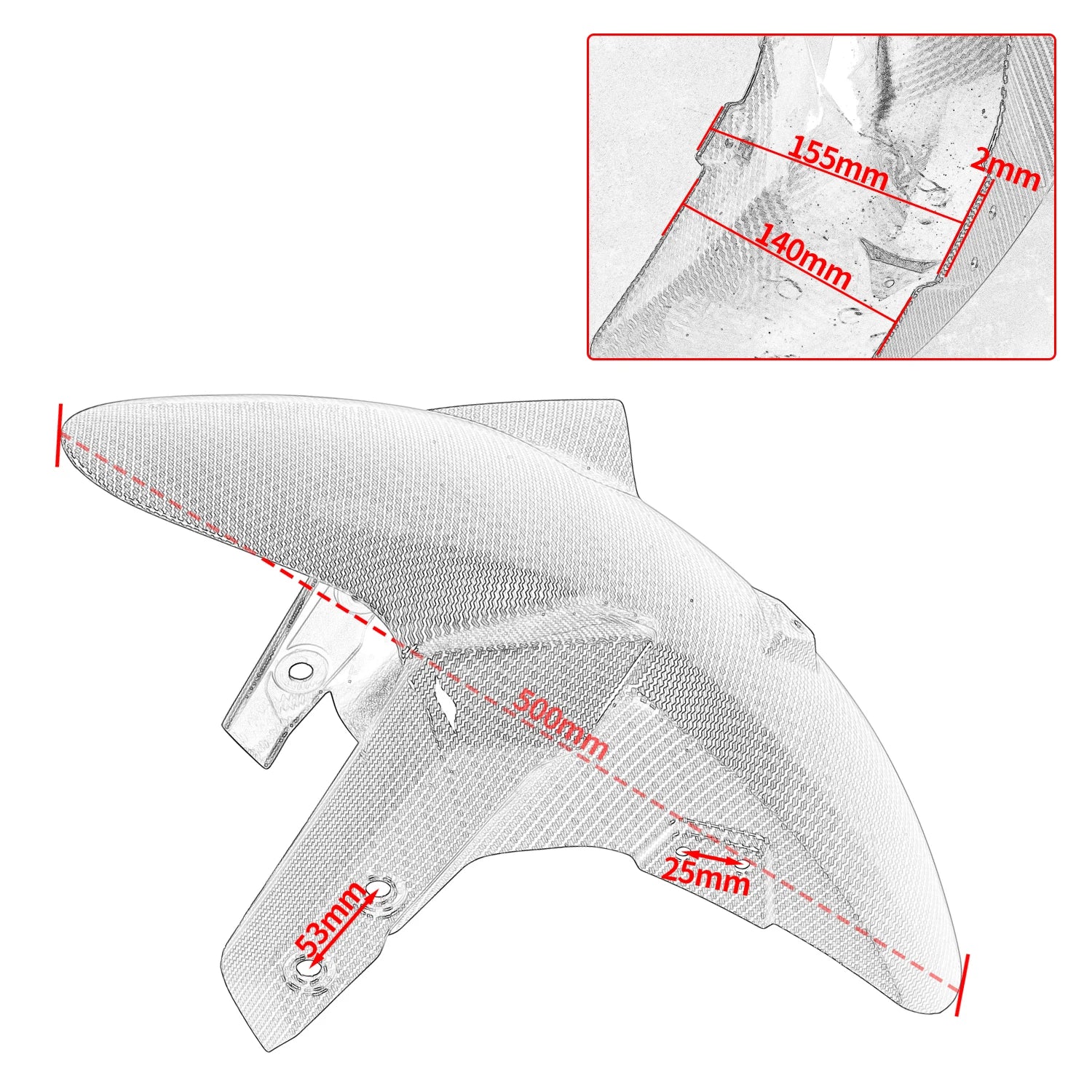 Unpainted-Front-Fender-Replacement-for-Yamaha-MT09-Tracer