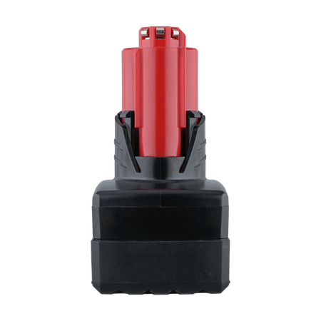VANON 12V replacement battery connected to a Milwaukee cordless power tool
