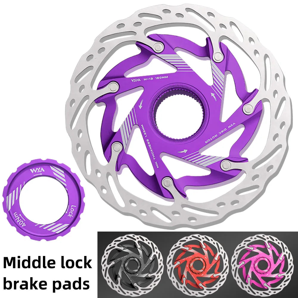VXM center lock disc brake rotor for road mountain BMX bikes