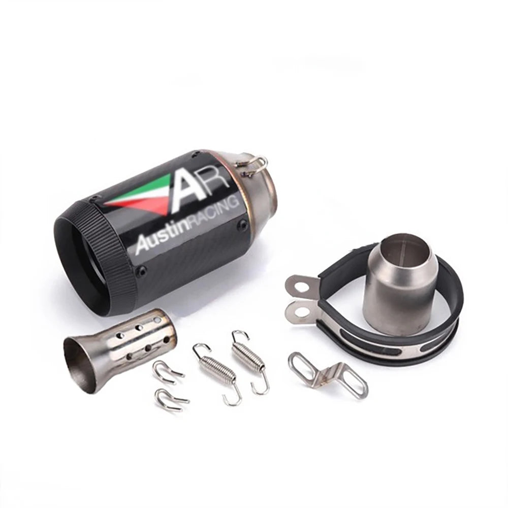   51mm Motorcycle Exhaust Muffler Silencer for NINJA400, Yamaha R1/R3/R6, Z900, CBR600, ADV750