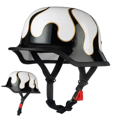 Ventilated half face summer motorcycle helmet