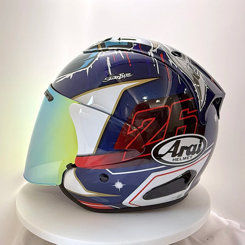 Ventilated open face bike helmet