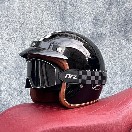 Ventilated semi open face helmet for summer rides