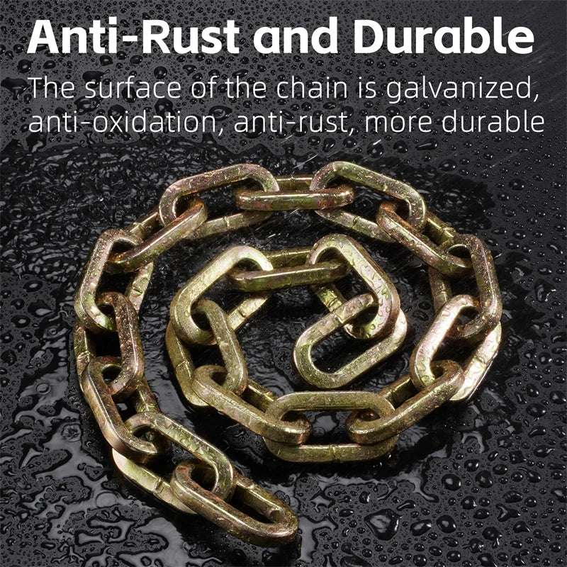 Versatile and durable chain lock set for bicycle security