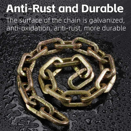 Versatile and durable chain lock set for bicycle security