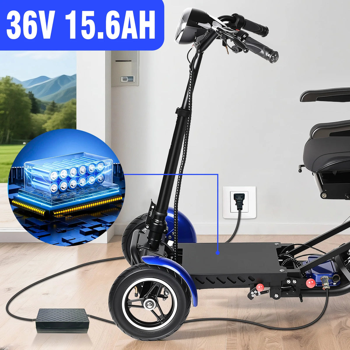 Vierwiel Scootmobiel voor Comfortabel Rijden