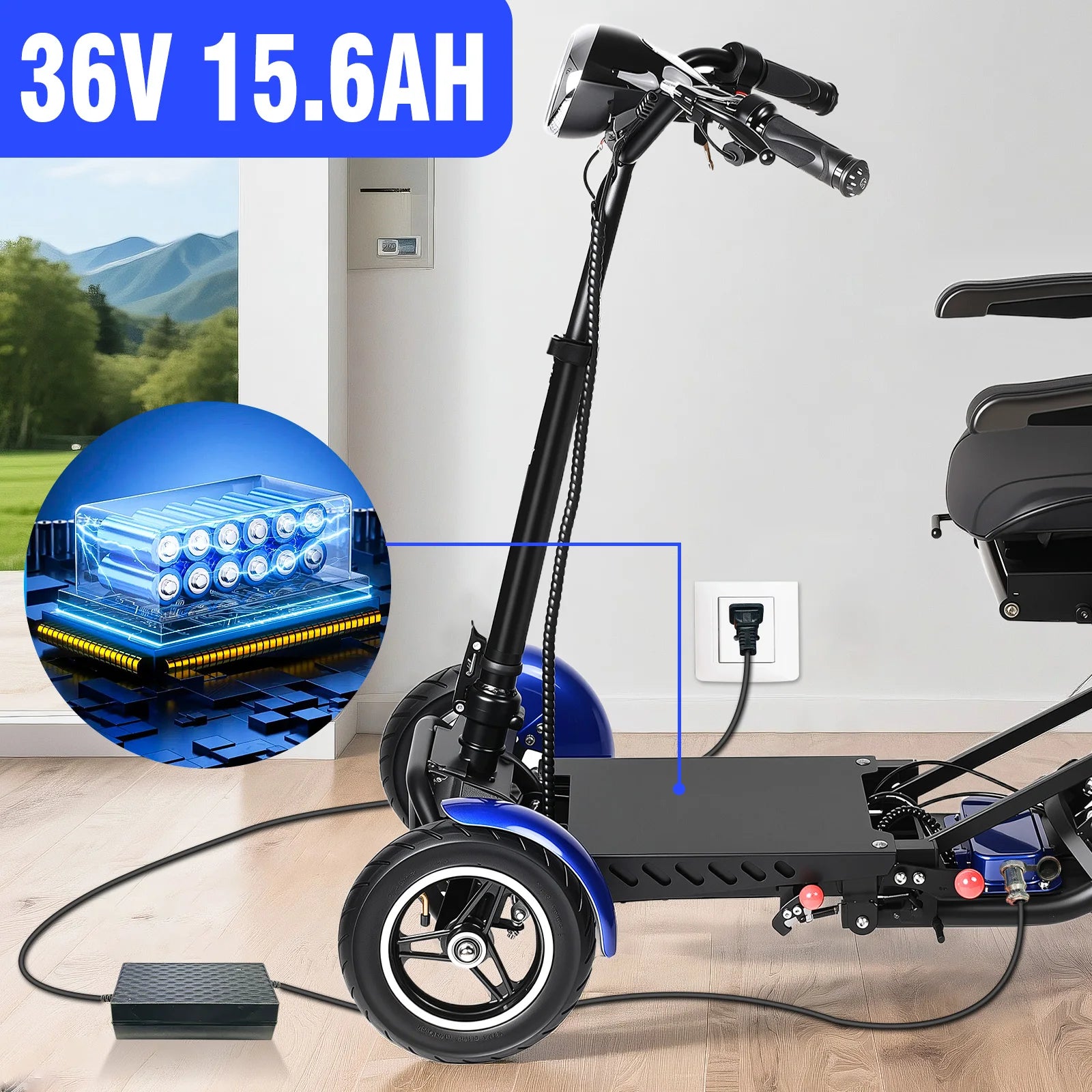 Vierwiel Scootmobiel voor Comfortabel Rijden