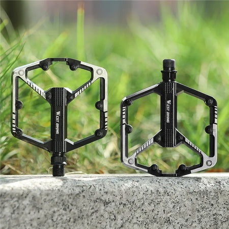 WEST BIKING flat platform bike pedals for stable cycling