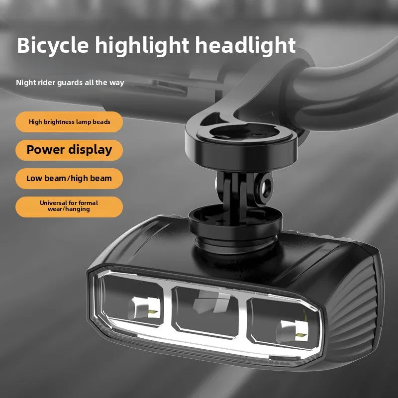 Waterproof rechargeable bicycle headlight